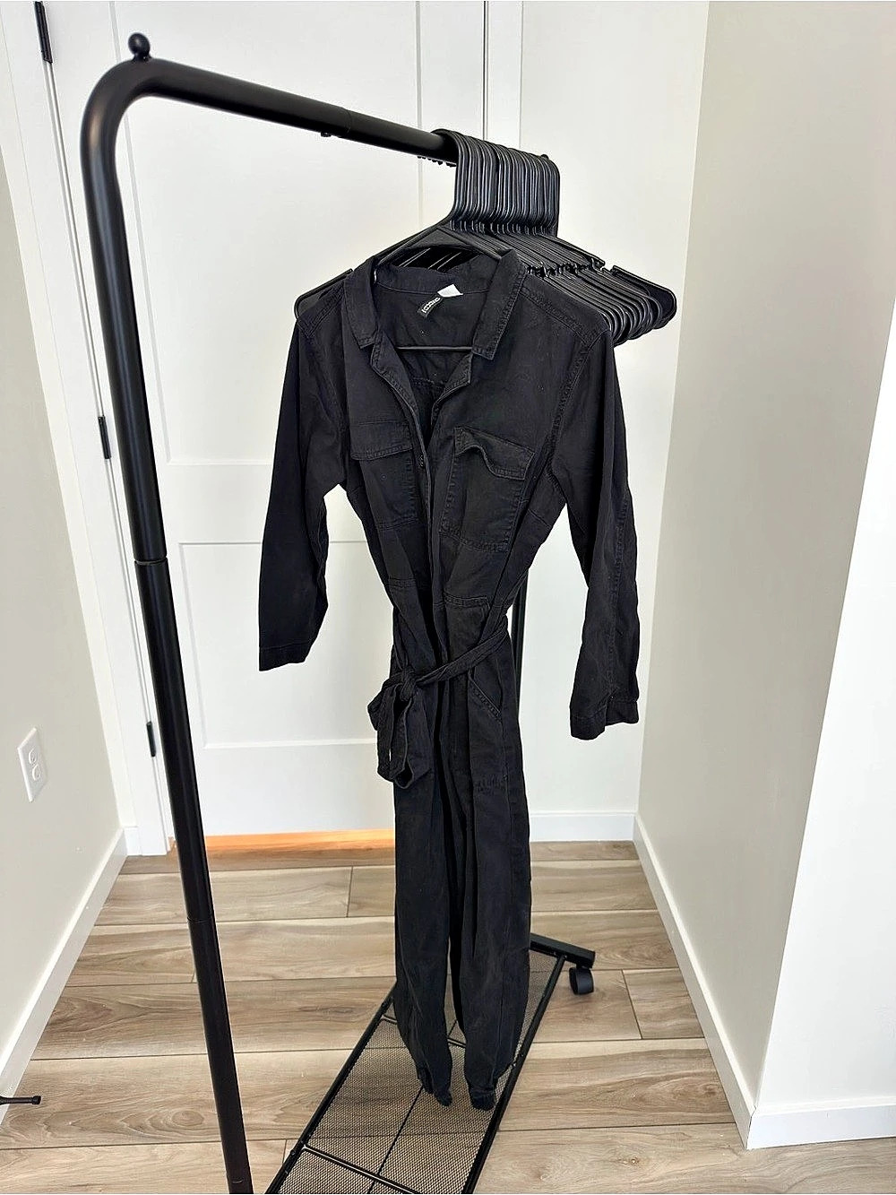 H&M Black Utility Jumpsuit